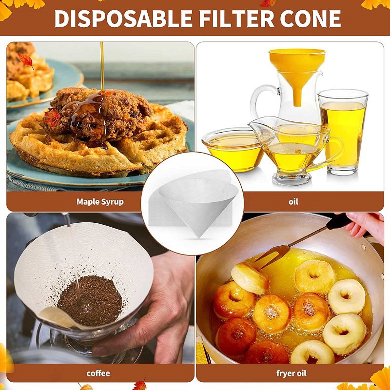 Papões de filtro de óleo de cozinha-cone